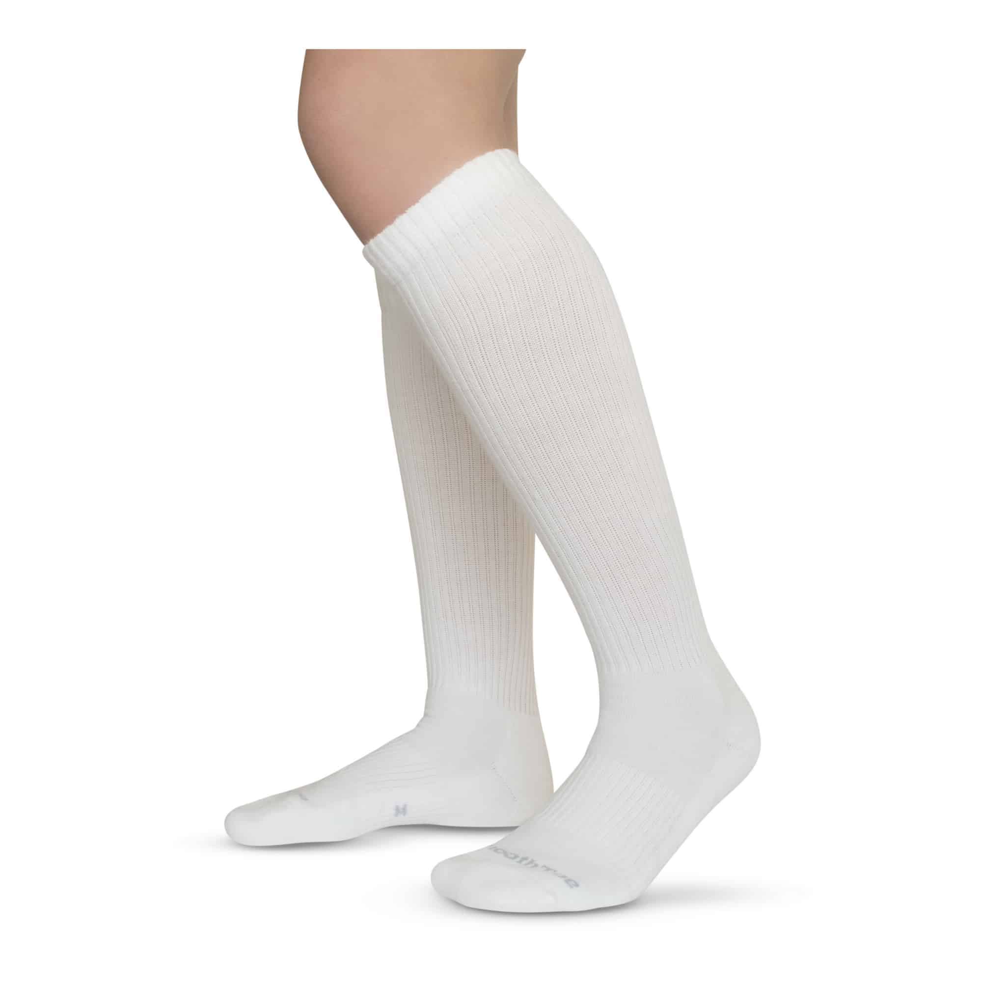 SmoothToe Energizing Socks - Knee high (White) – CALMEDI Online