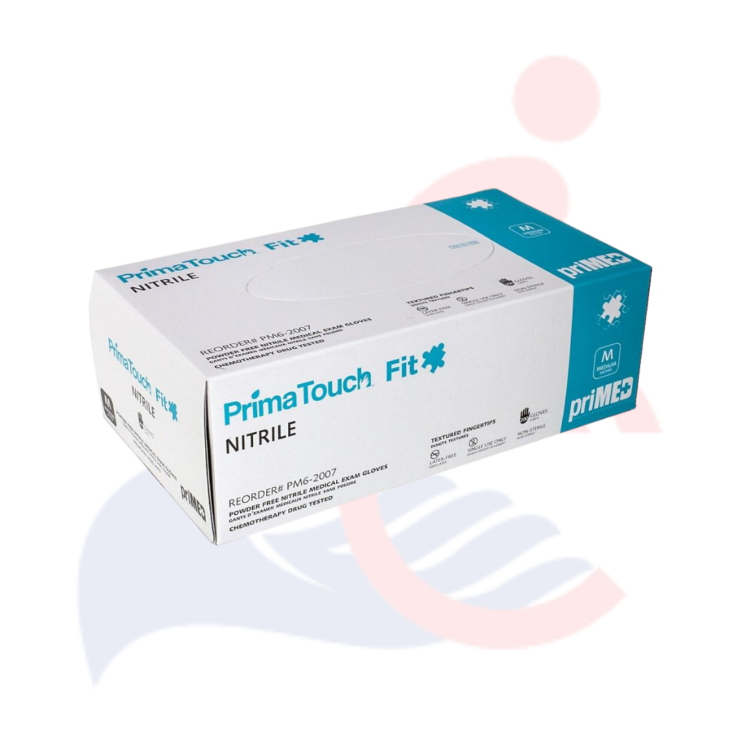 Primed Primatouch Soft Nitrile Exam Gloves 200 Count Box Calmedi